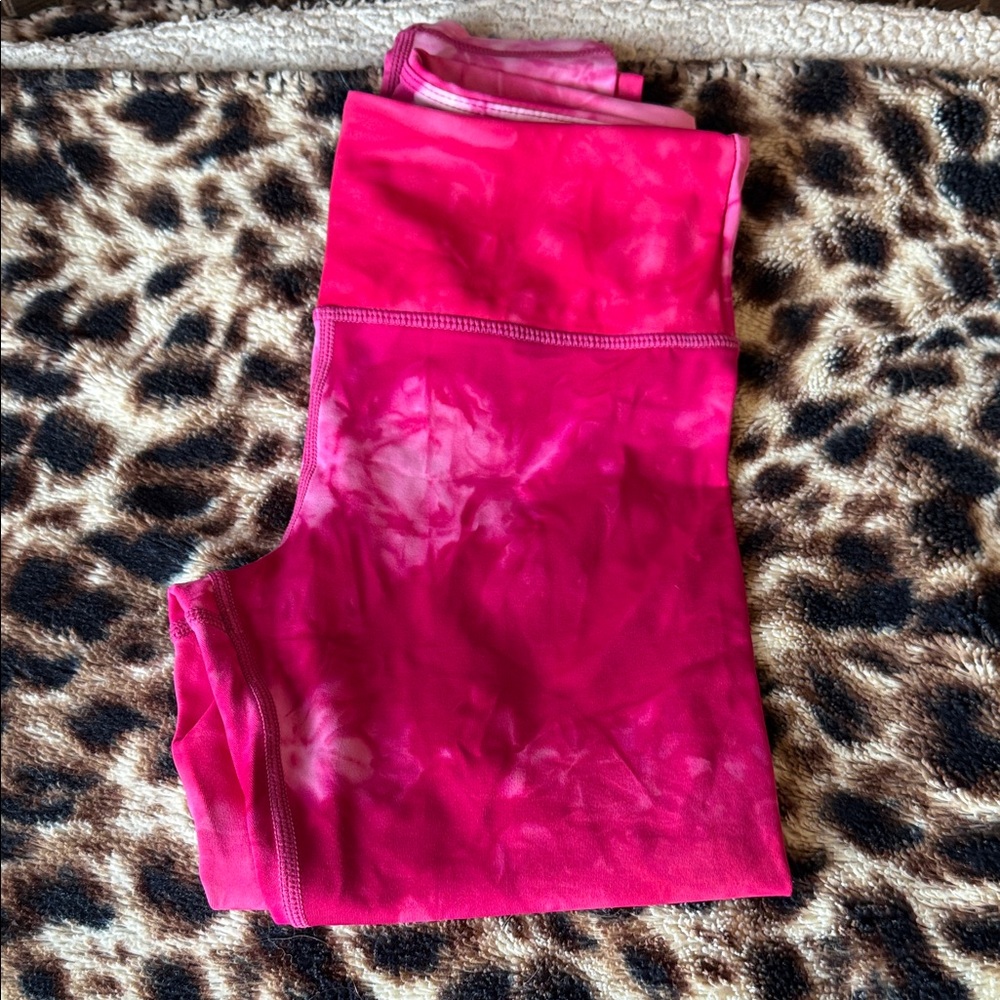 Pink Tie-Dye Leggings